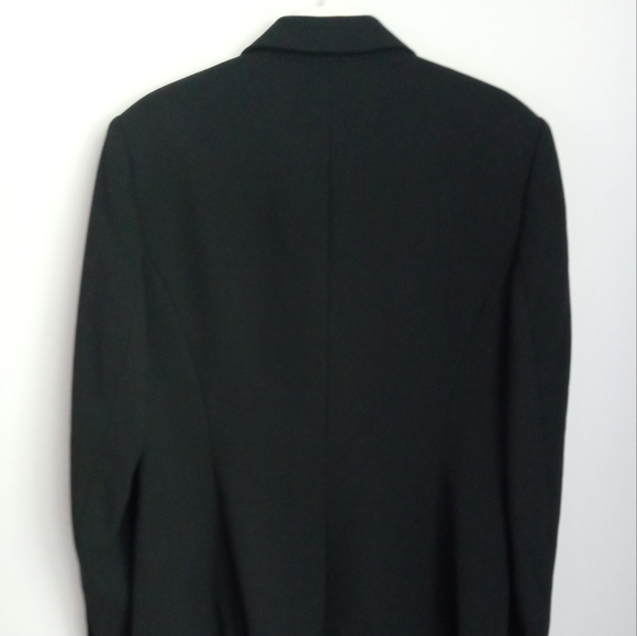 NEW TALBOTS BLACK WOOL 3 BUTTON LINED BLAZER SIZE 10. - Picture 10 of 11